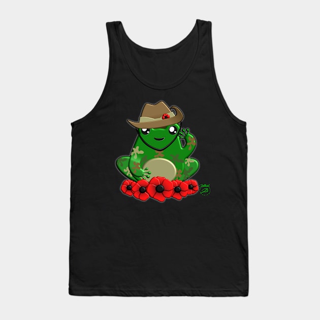 FrogLyfe Anzac Tank Top by BellbirdDesign2